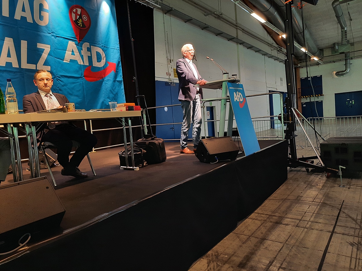 Landesparteitag AfD Rheinland-Pfalz - Michael Frisch beantwortet Fragen