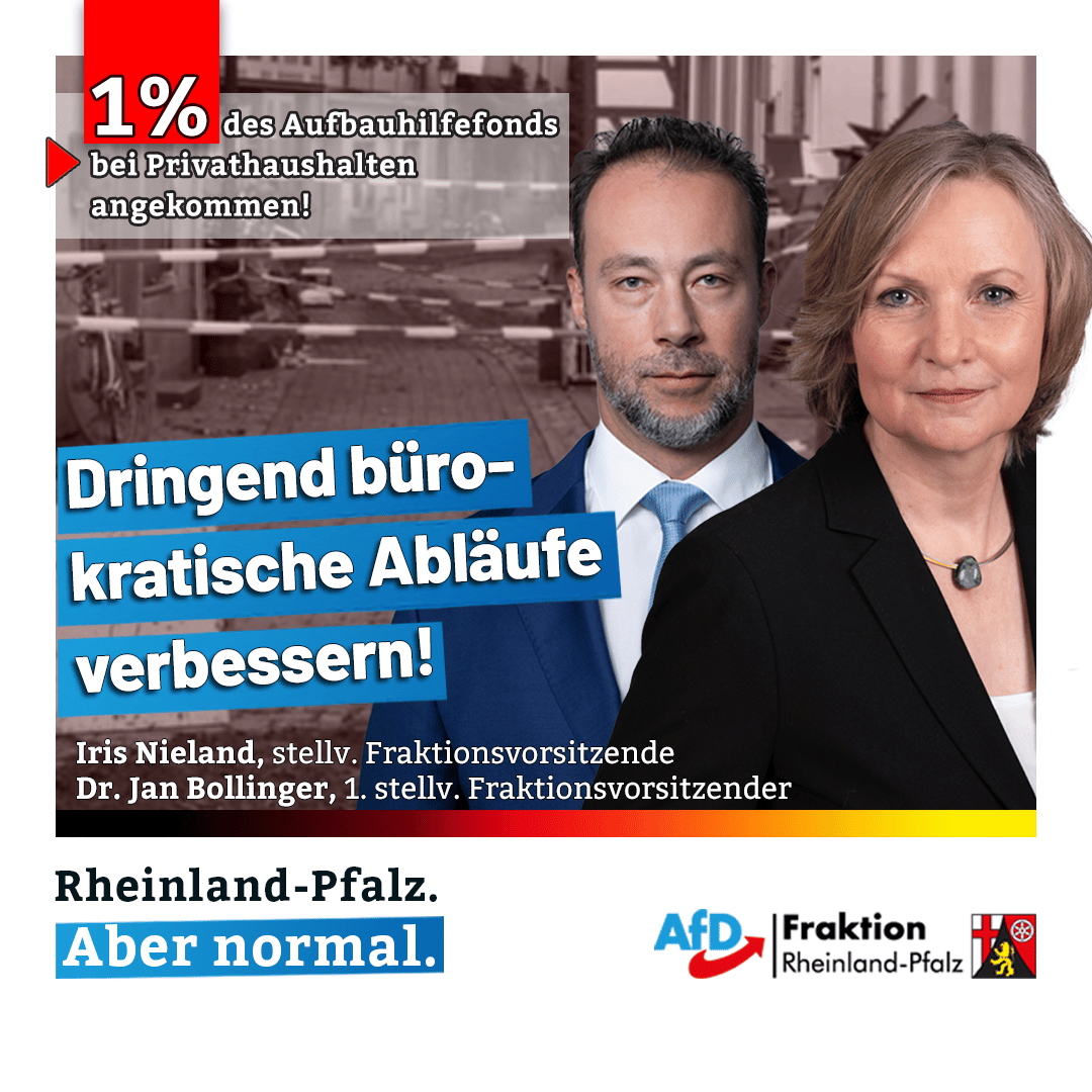 Iris Nieland und Jan Bollinger zur Bürokratie bei Fluthilfen