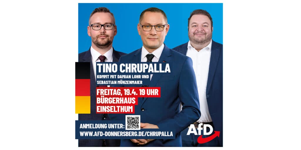 Veranstaltung mit Tino Chrupalla, Sebastian Münzenmaier & Damian Lohr im Donnersbergkreis
